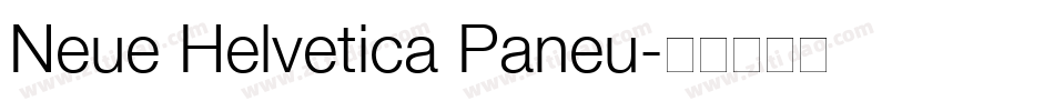 Neue Helvetica Paneu字体转换